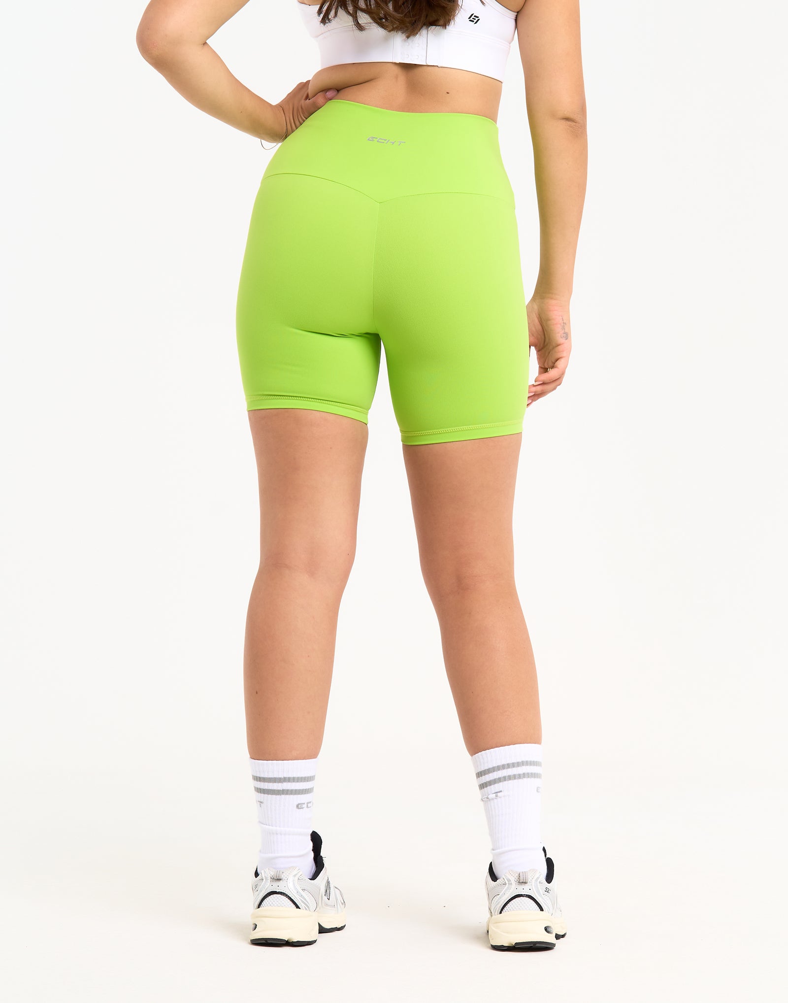 Range Bike Shorts 6" - Lime Green