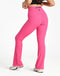 Flare Ribbed Leggings V2 - Pink
