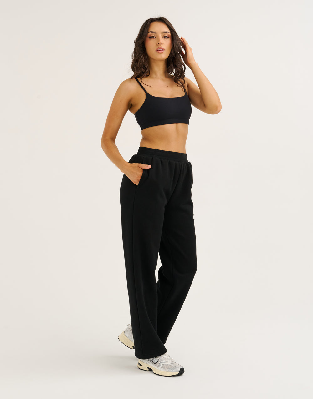 Elemental Straight Leg Sweatpants - Black