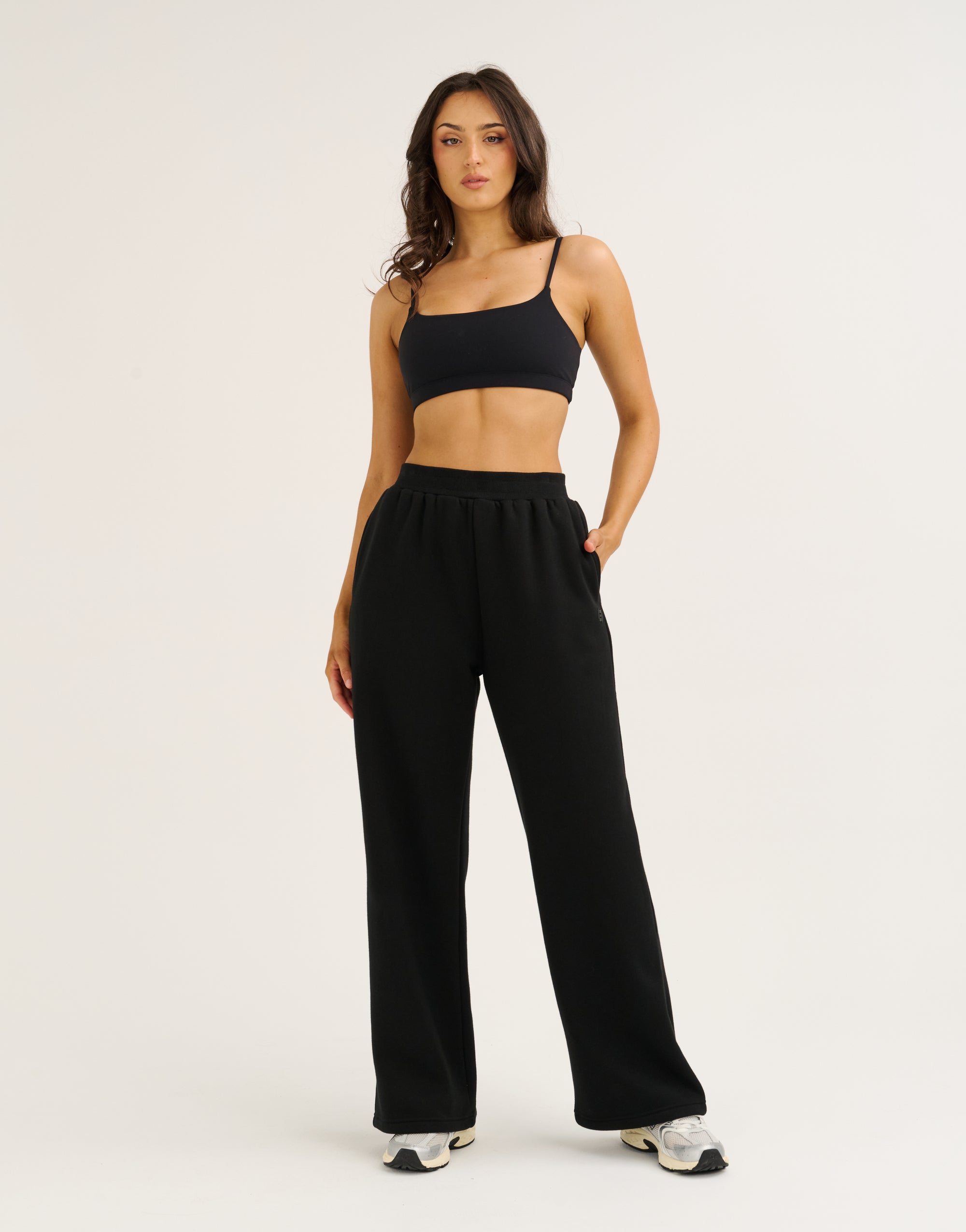 Elemental Wide Leg Sweatpants - Black