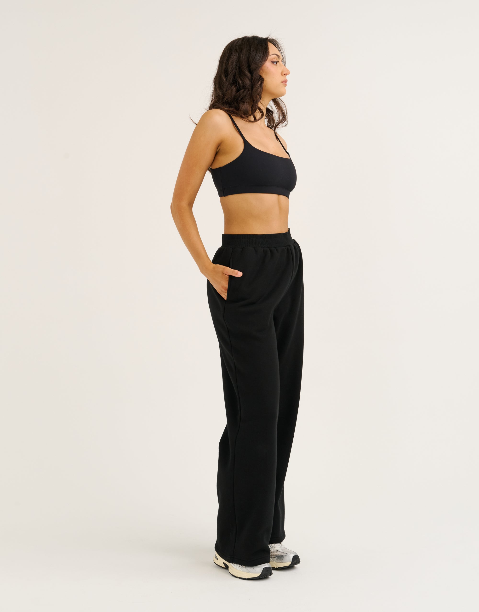Elemental Wide Leg Sweatpants - Black