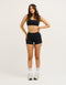 Lycra Invisible Scrunch Pocket Shorts - Black