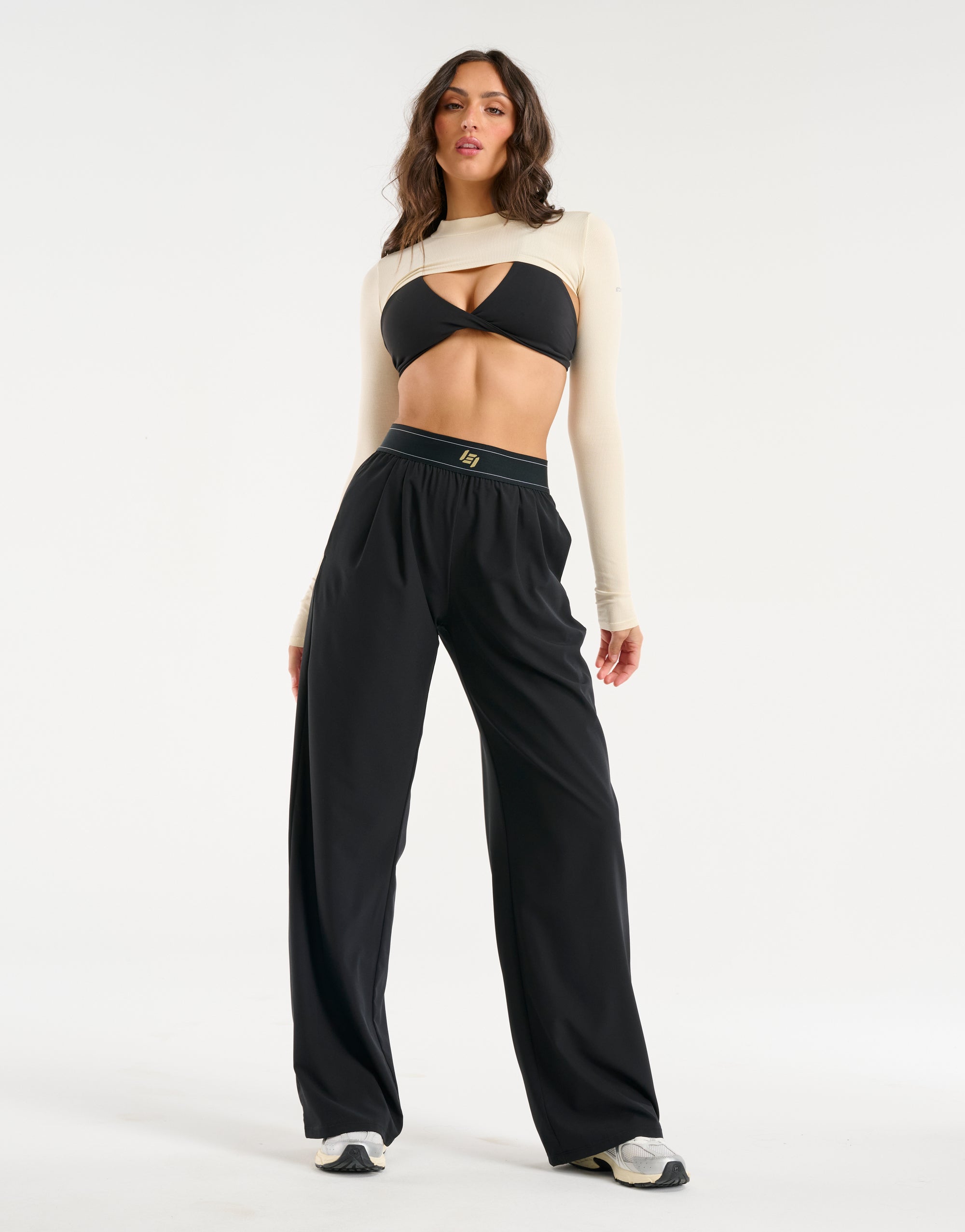 Echt Ribbed High Cut Long Sleeve - Taupe