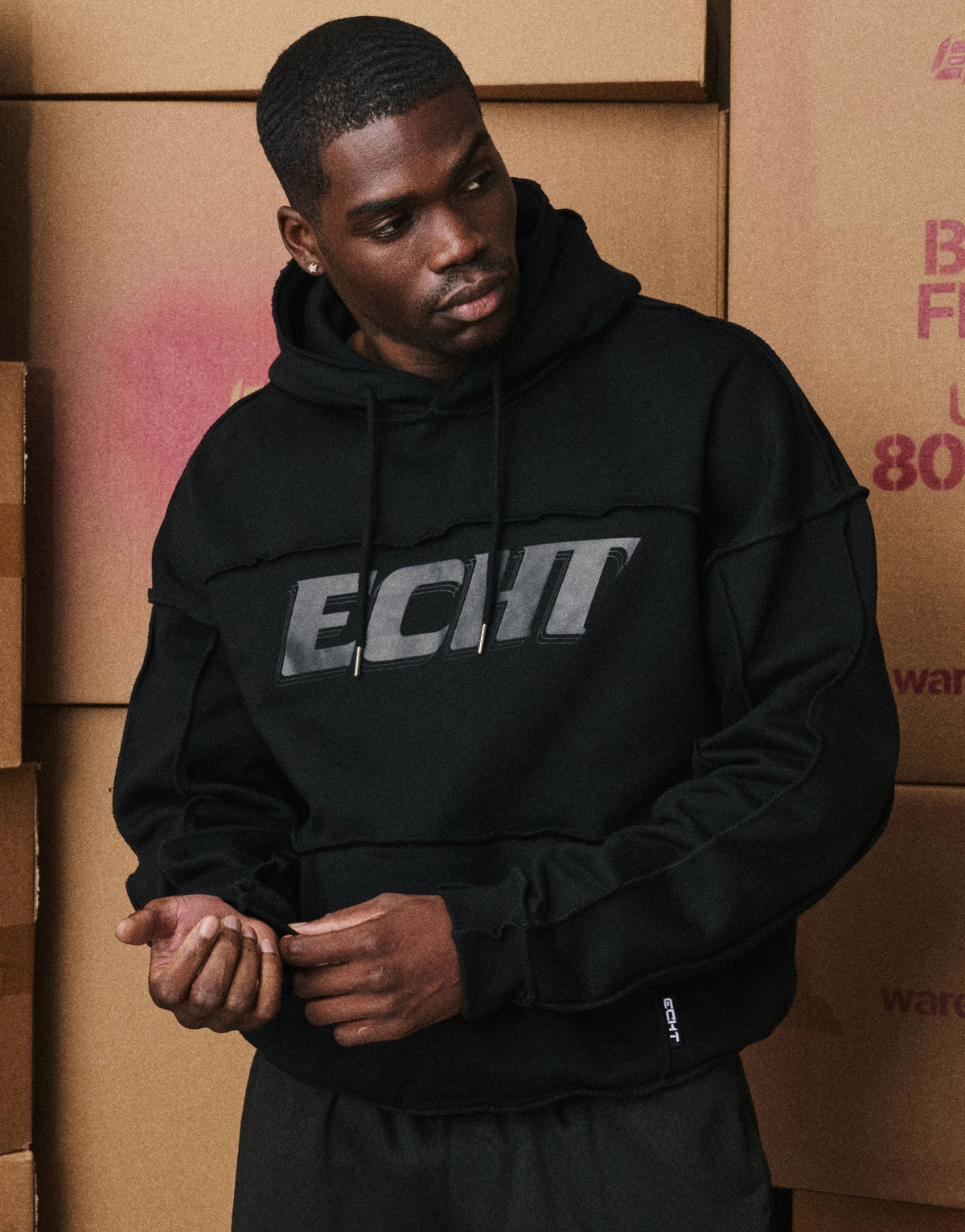 Track Hoodie - Stealth Black