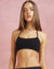 Lycra Seamless Halter Bra - Black