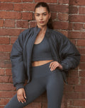 Tempo Pulse Bomber Jacket - Storm Grey
