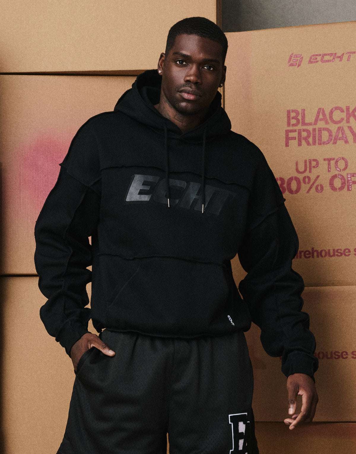 Track Hoodie - Stealth Black