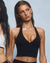 Lycra Halter Tank - Black