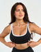 Asymmetric Sports Bra - Black