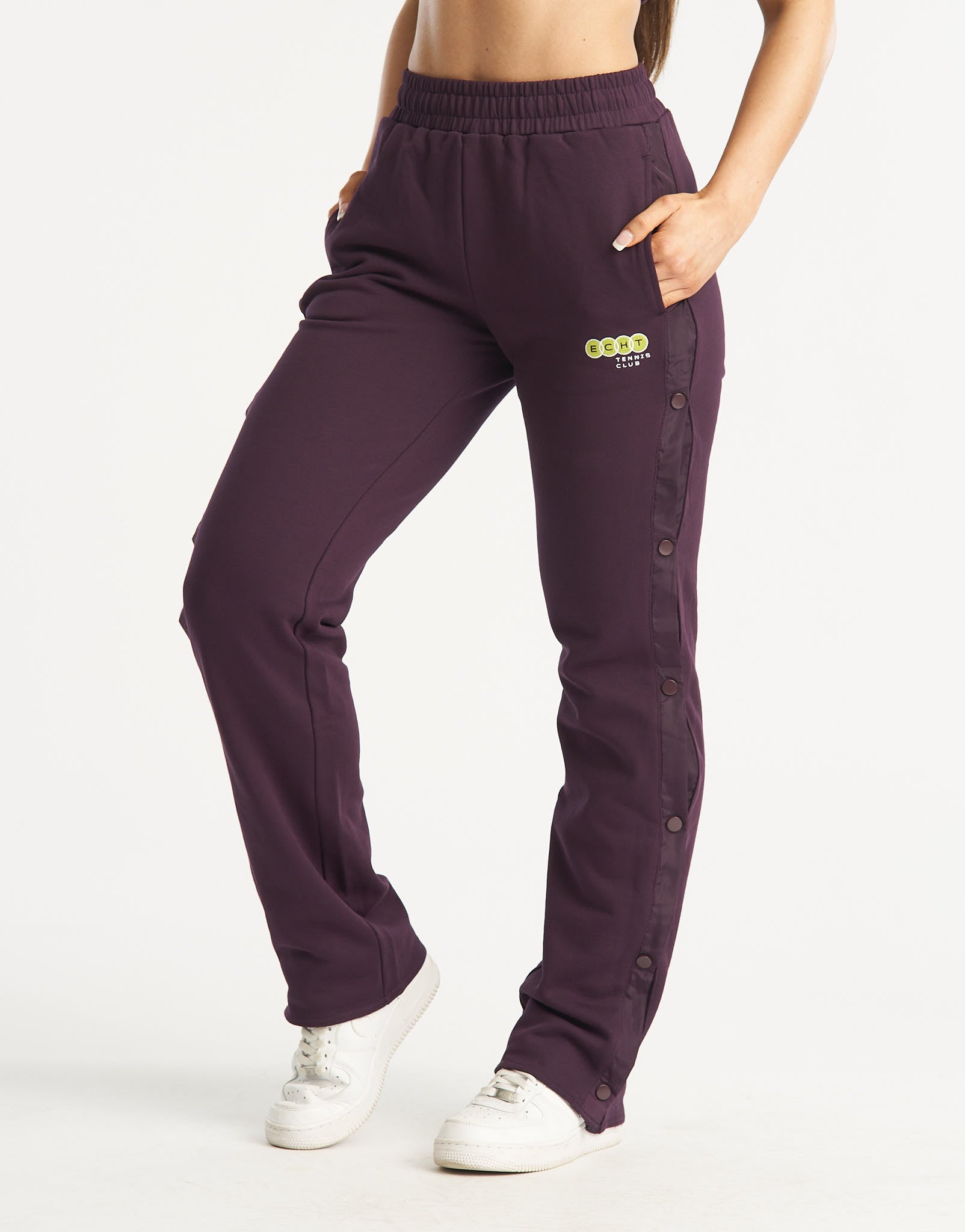 Tennis Button Pants Purple