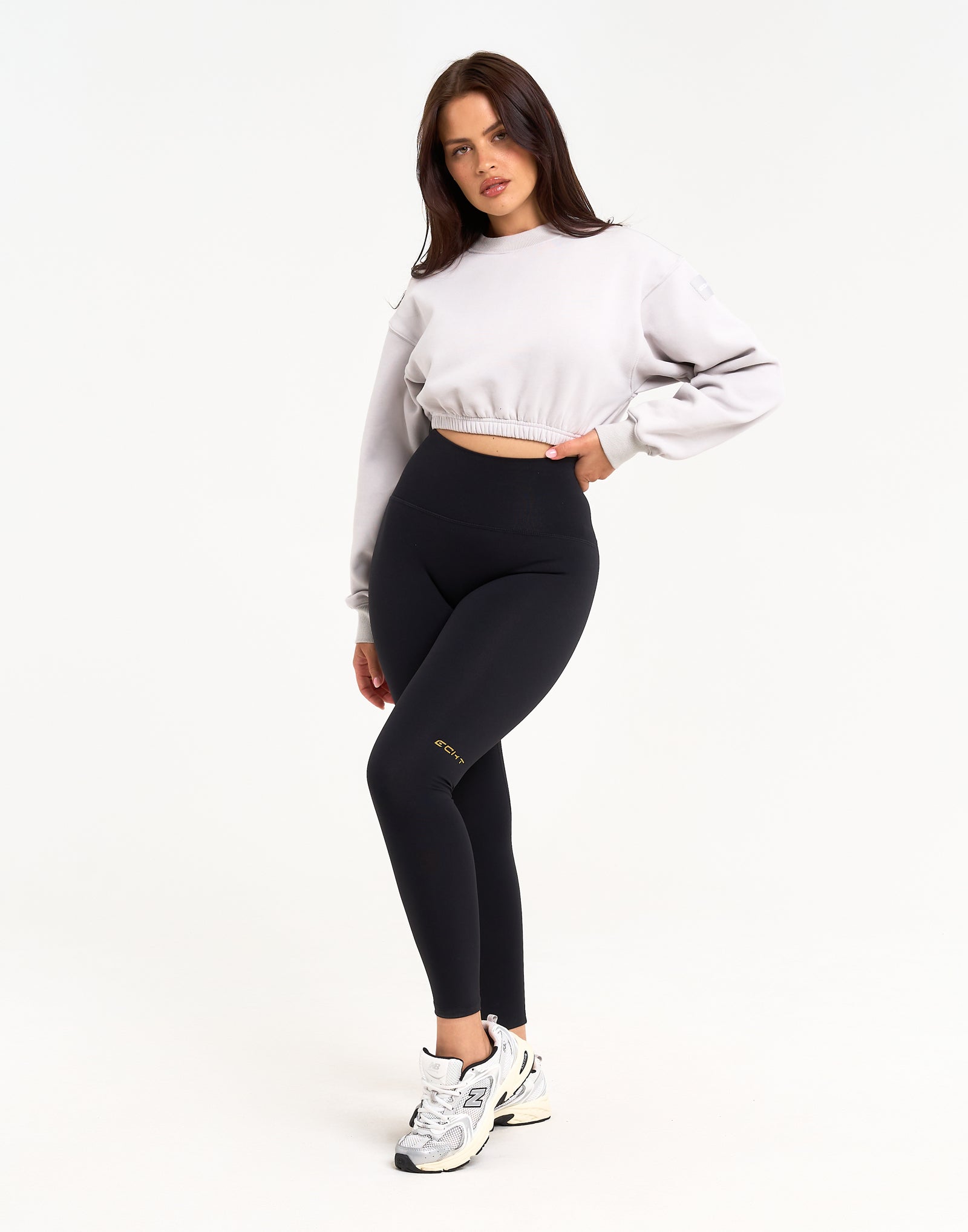 Esteem Cropped Sweater - Micro Grey