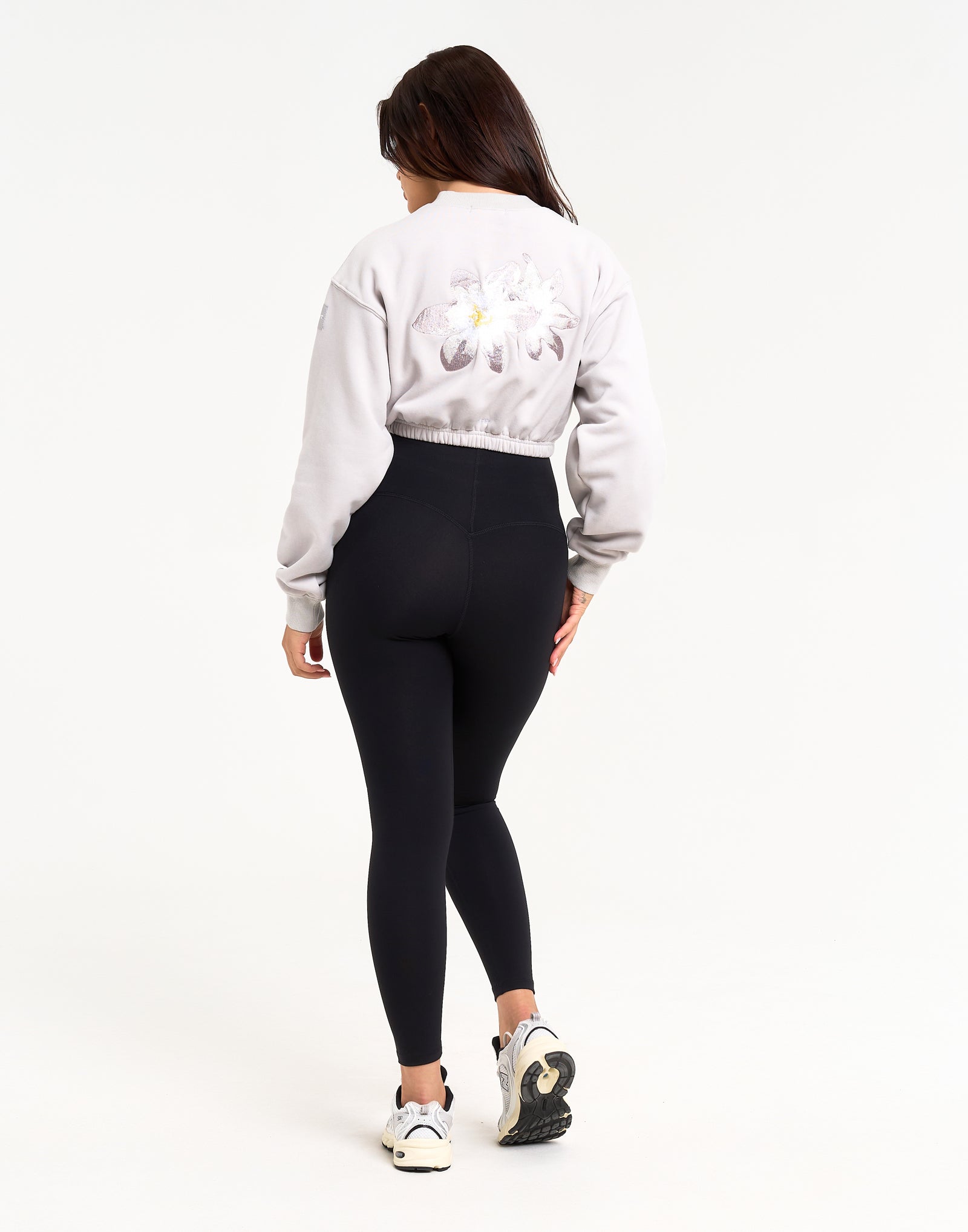 Esteem Cropped Sweater - Micro Grey