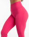 Flare Ribbed Leggings - Bright Pink