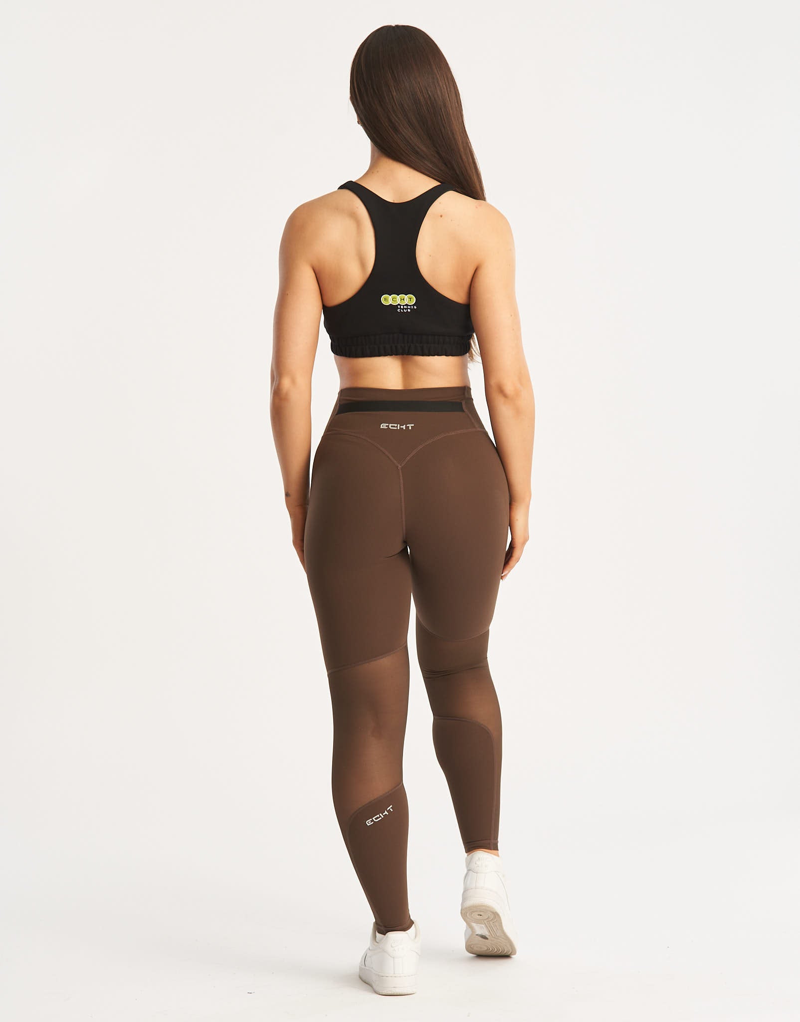 Crossover Leggings - Fudge Brown