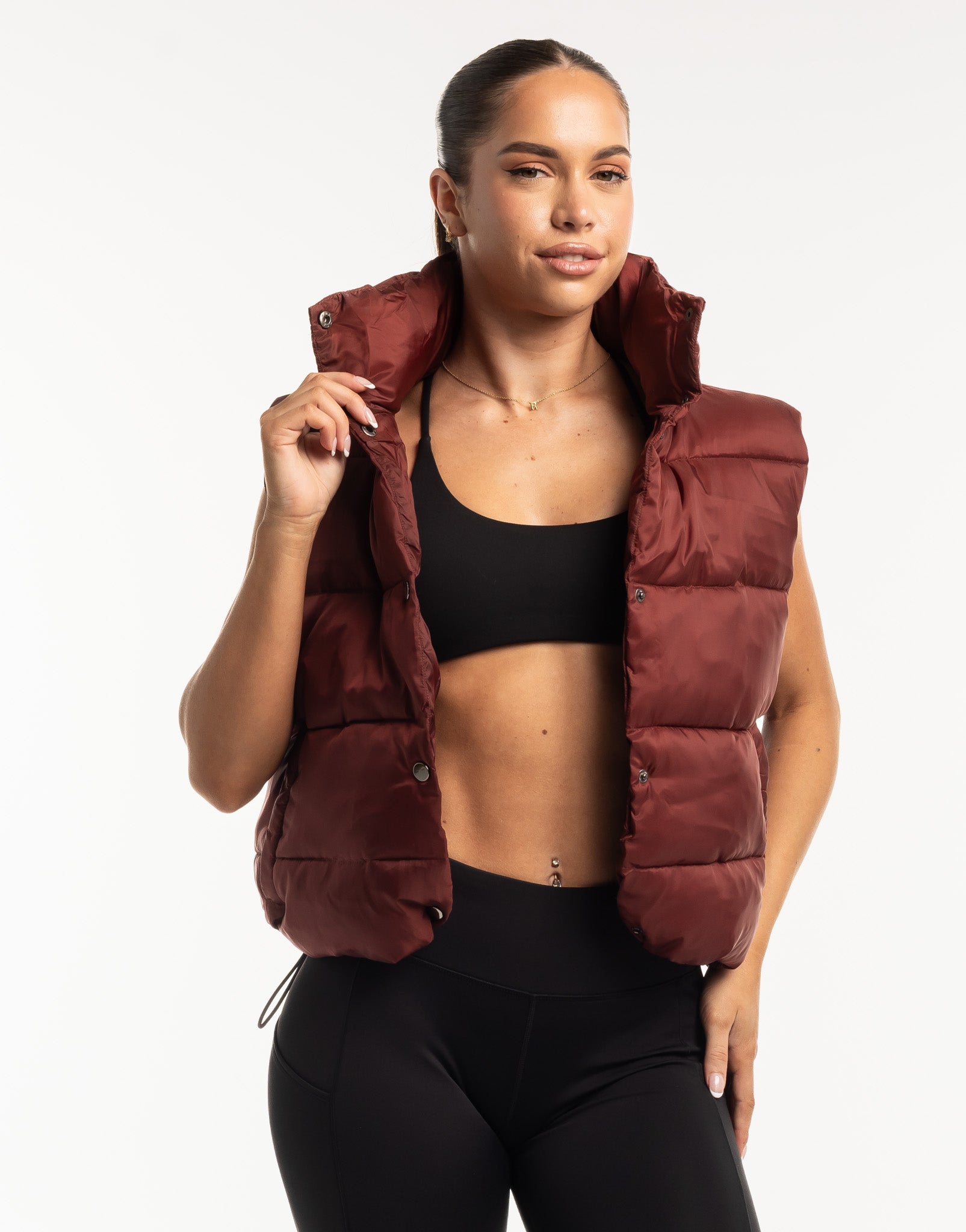 Elevate Puffer Vest - Brown