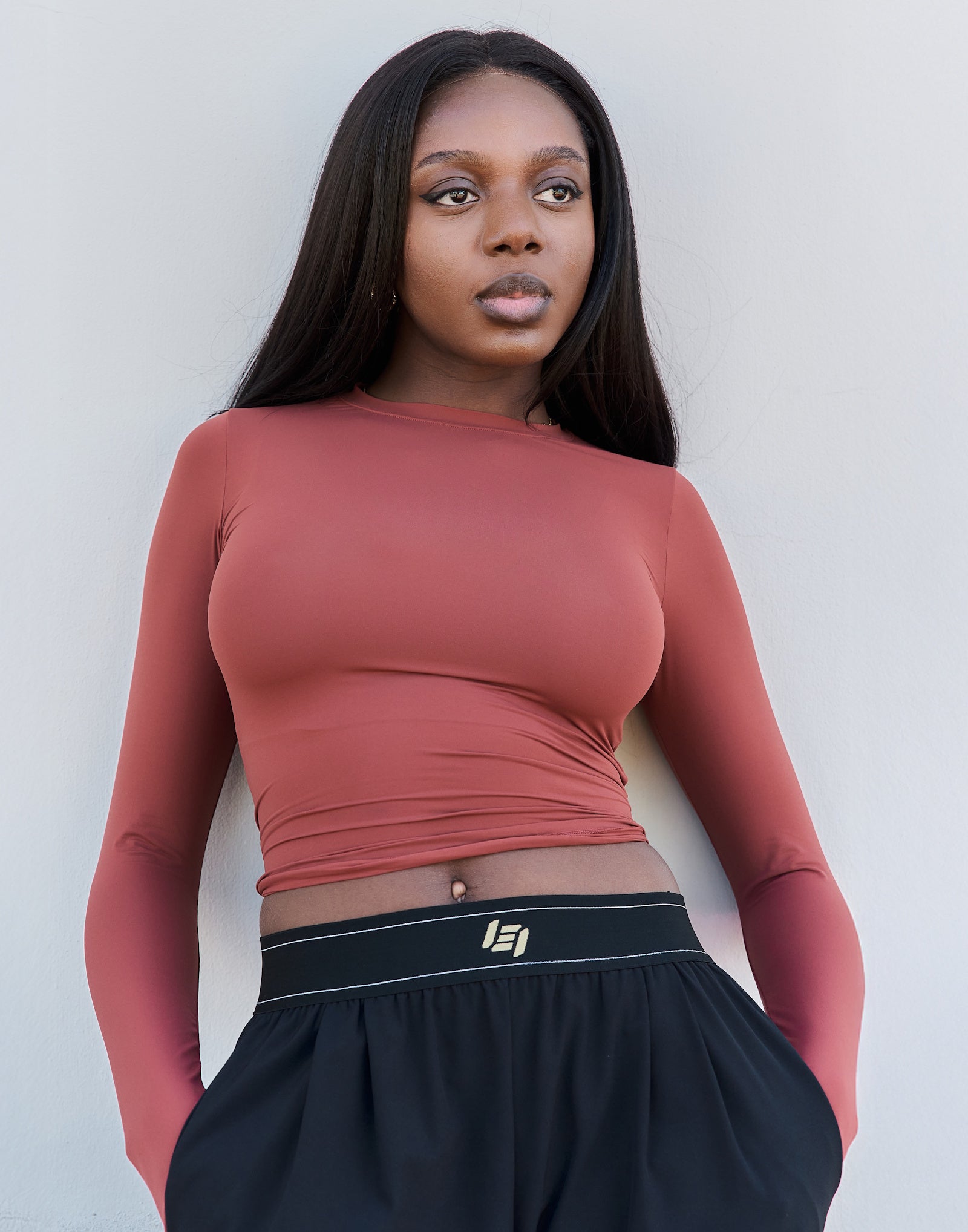 Elemental Long Sleeve T-Shirt - Brown