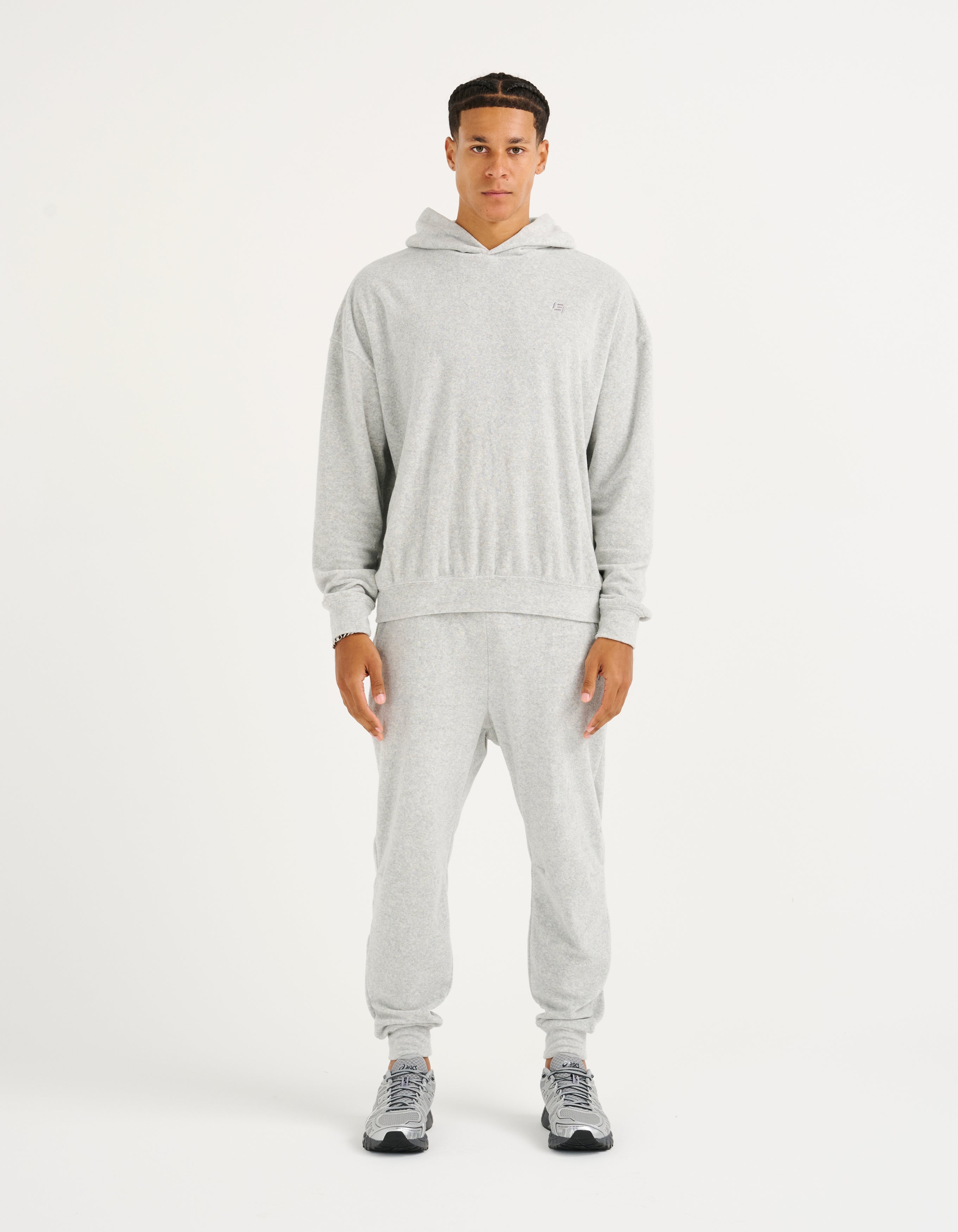 Terry Hoodie - Grey Marle