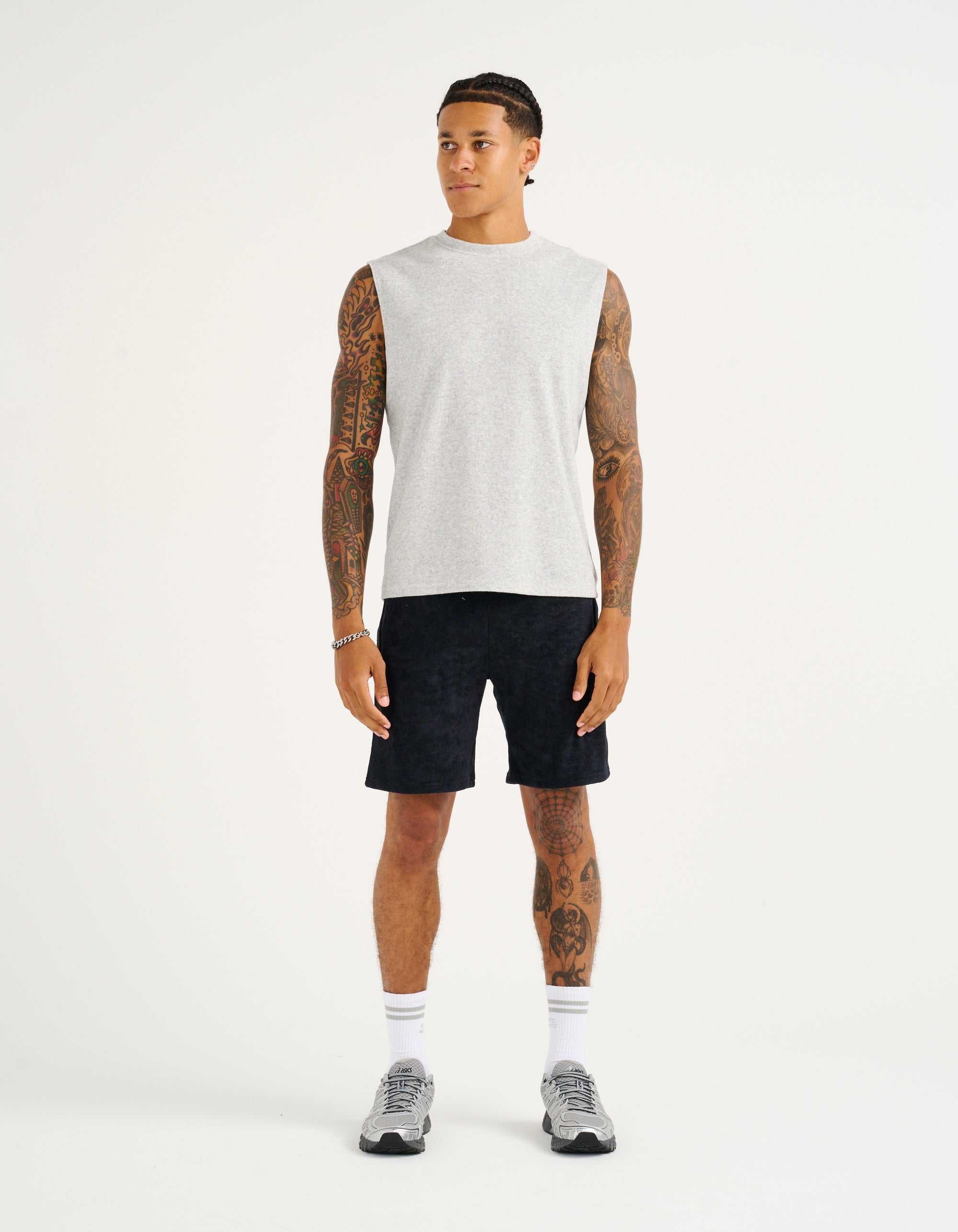 Terry Singlet - Grey Marle