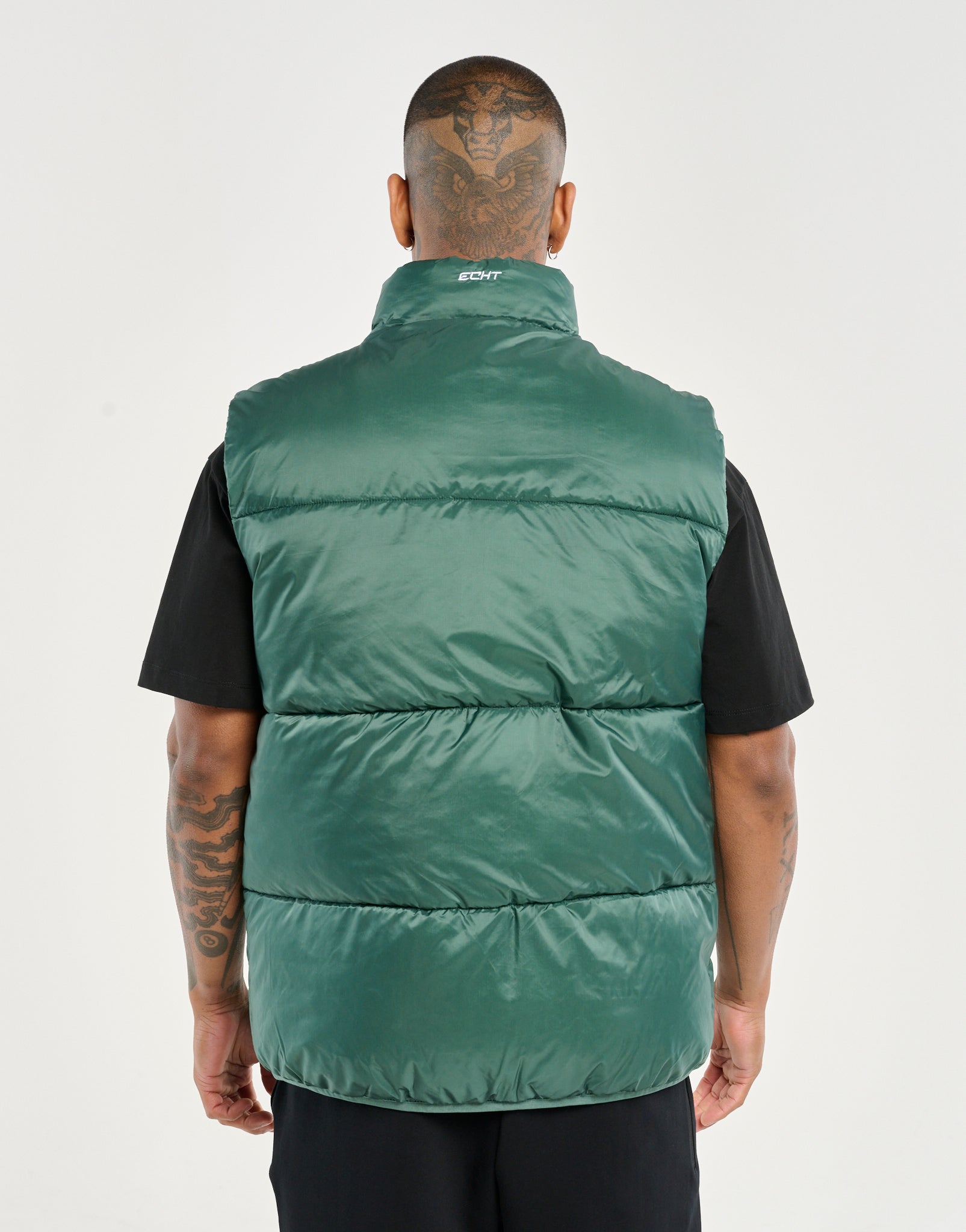 Echt Dart Puffer Vest - Green