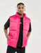 Echt Dart Puffer Vest - Pink