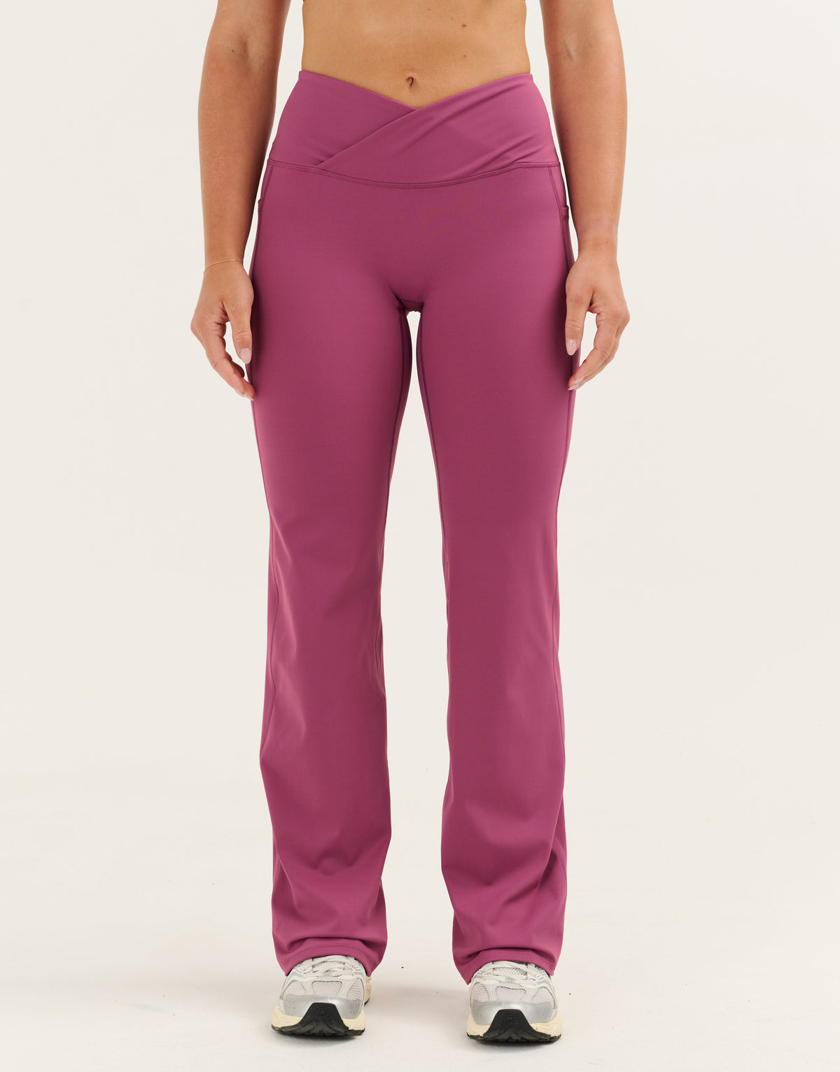 Nova Lycra® Straight Leg Pant - Plum