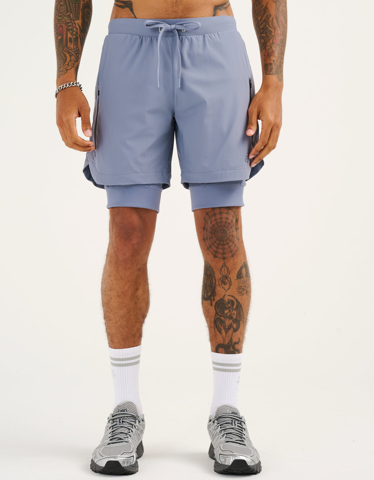 Performance Shorts - Dusty Blue