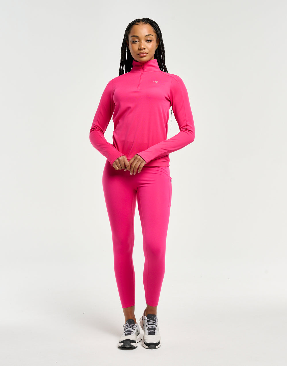 StudioFlex Half Zip Long Sleeve - Pink