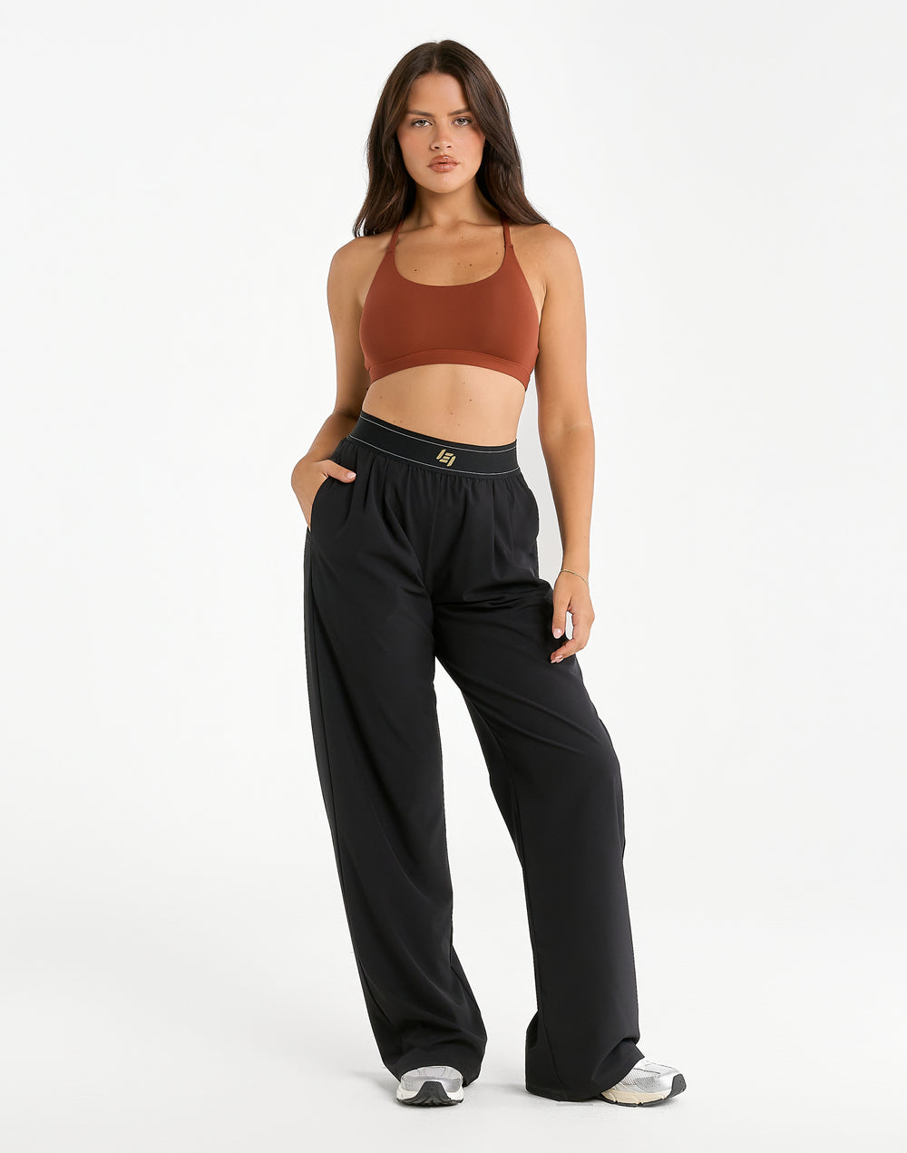Elemental Raceback Scoop Bralette - Brown