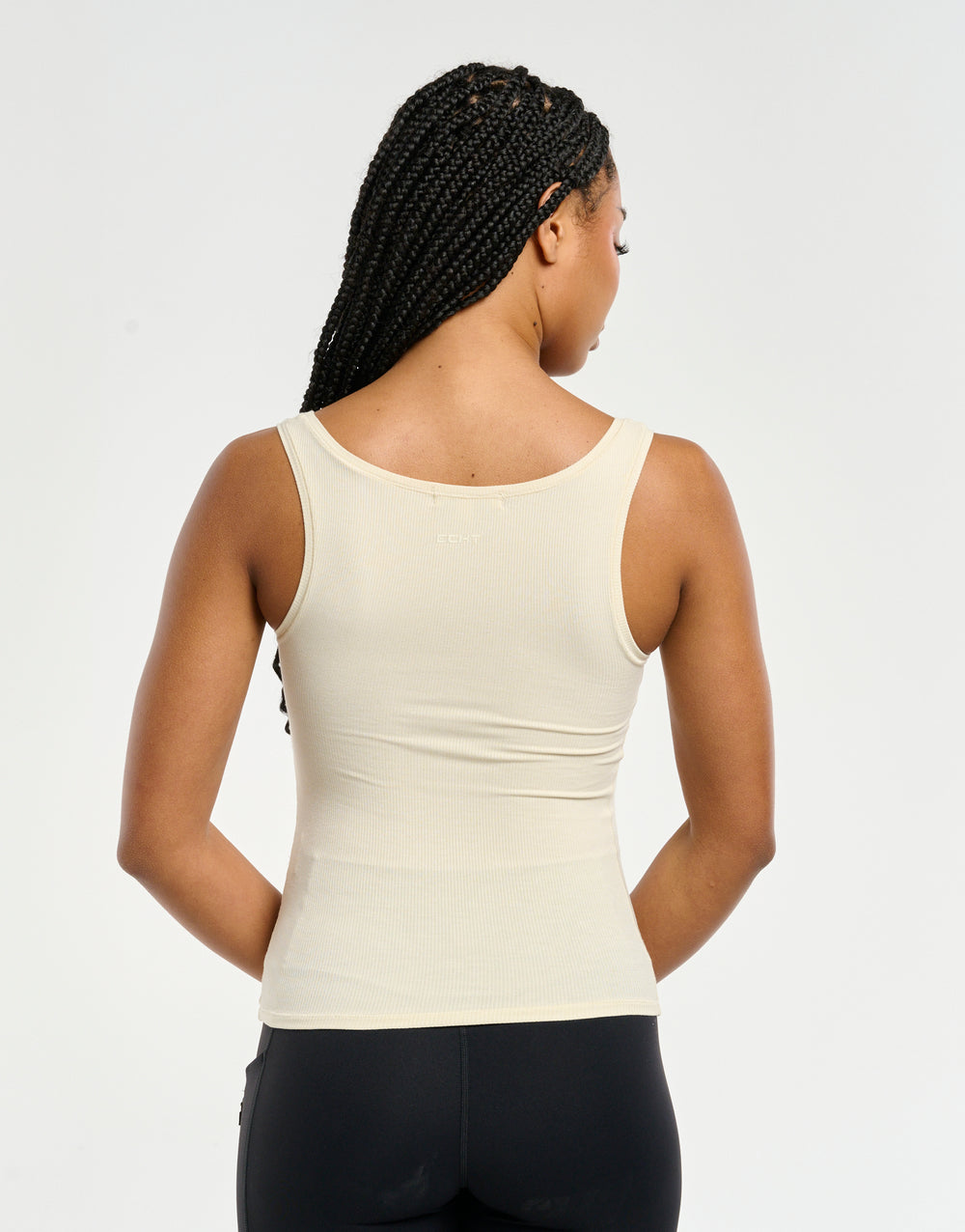 Ribbed Sculpt Tank - Taupe