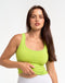 Ribbed Sculpt Tank - Lime Green