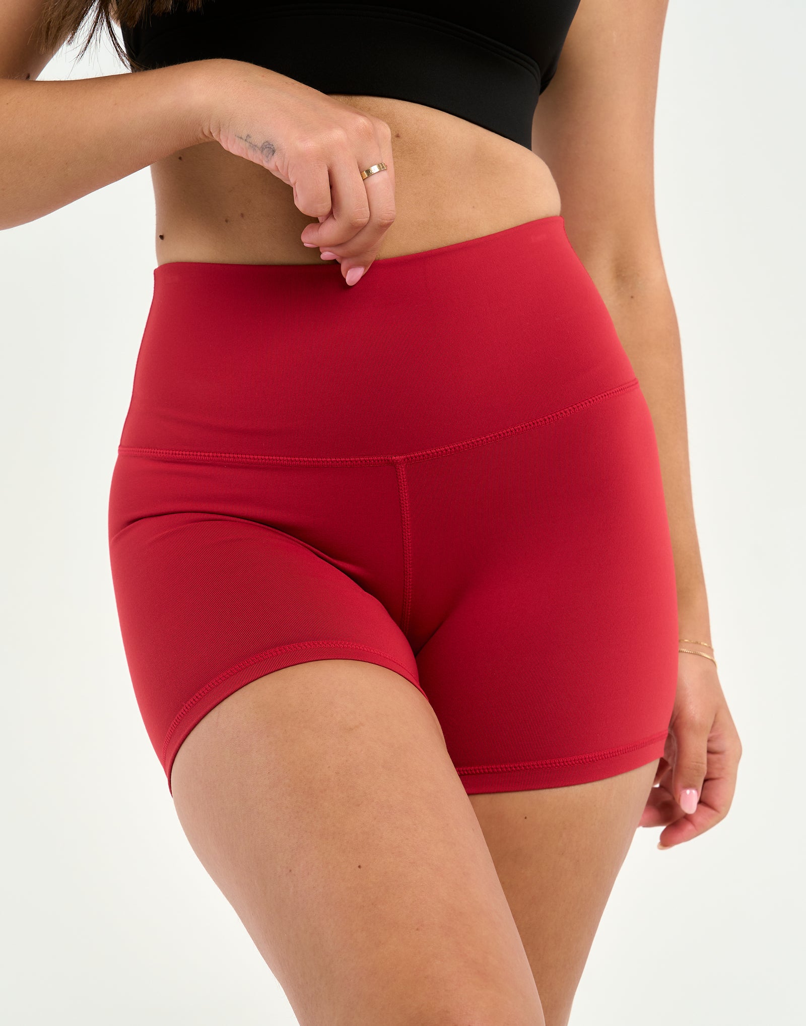 Echt Force Scrunch Shorts - Scarlet Red