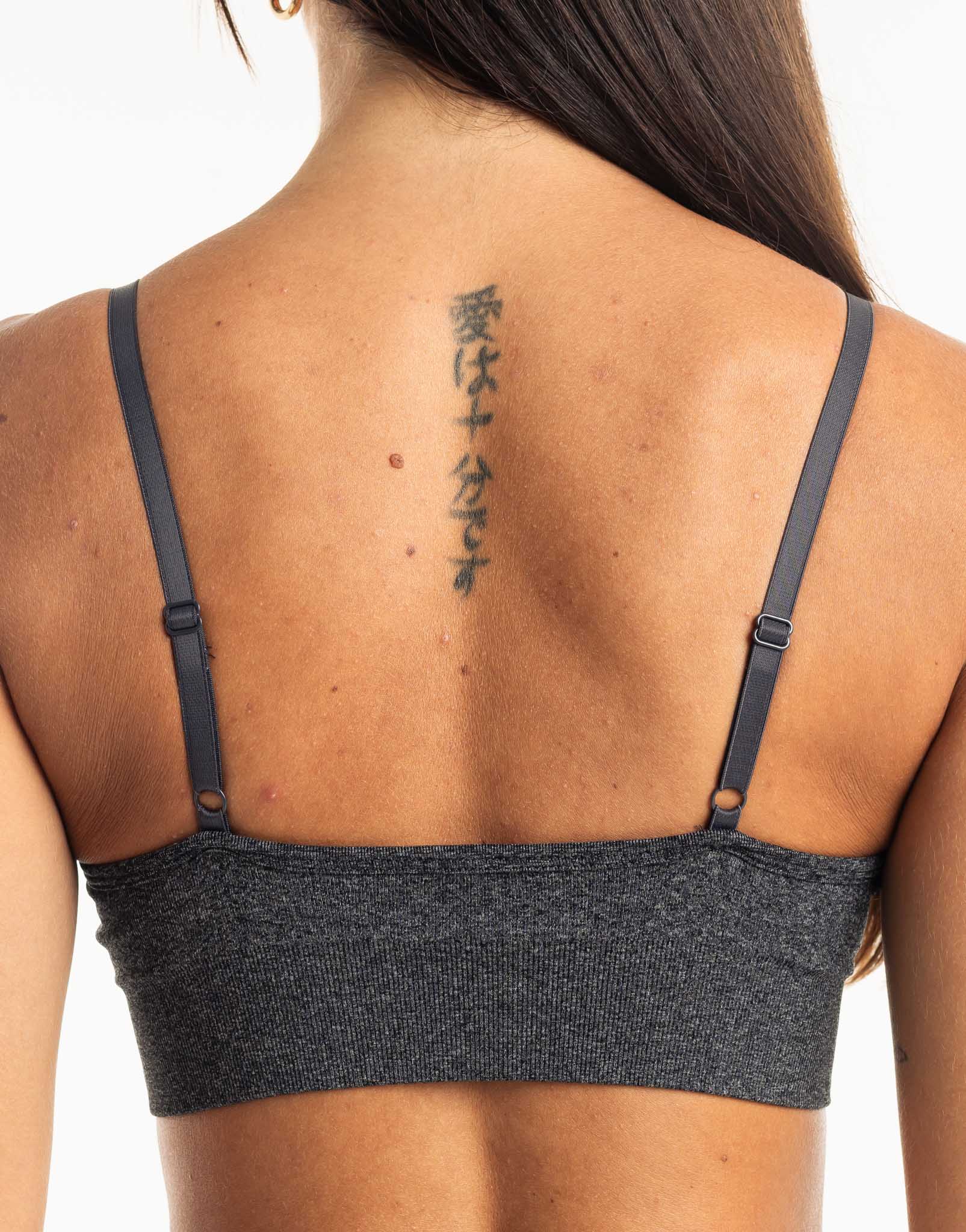 Supreme Seamless Sports Bra - Charcoal Grey