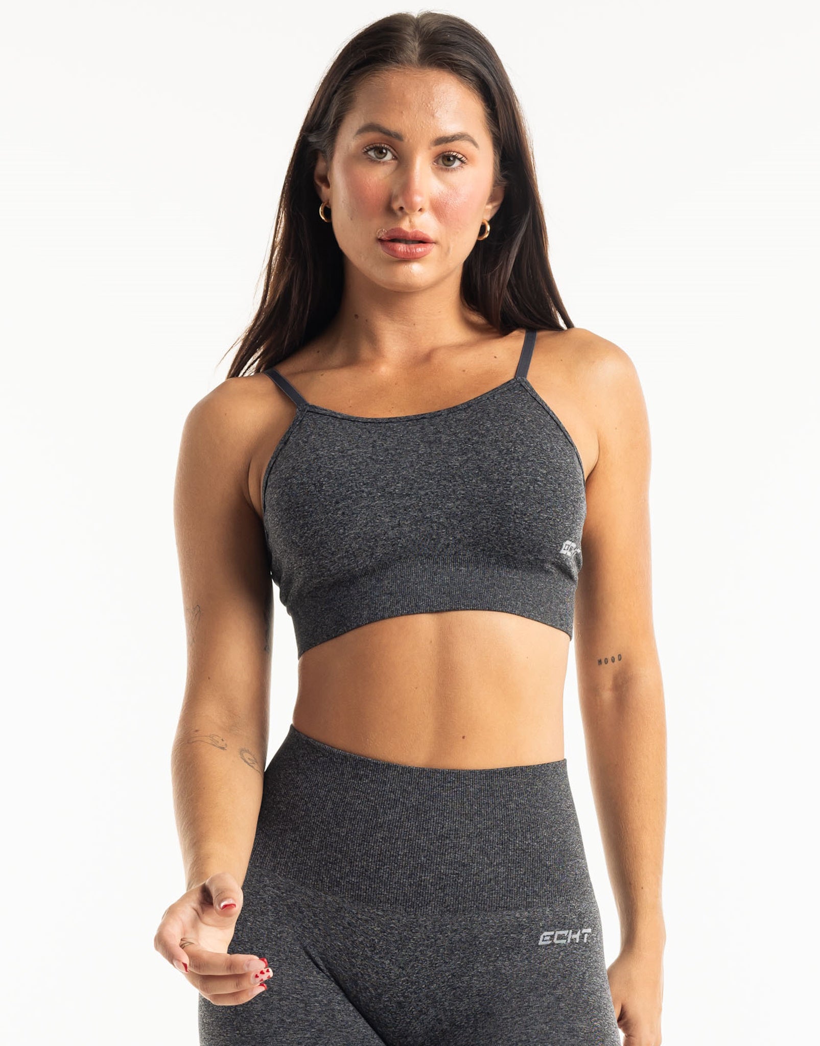 Supreme Seamless Sports Bra - Charcoal Grey