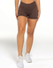 Echt Force Scrunch Shorts - Fudge Brown