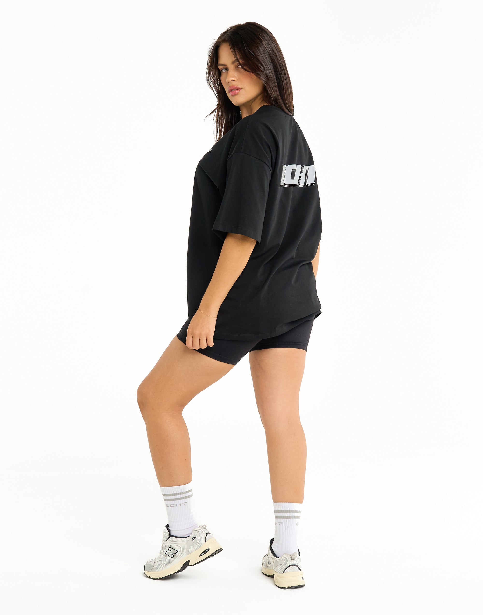 Track Oversize Tee - Black