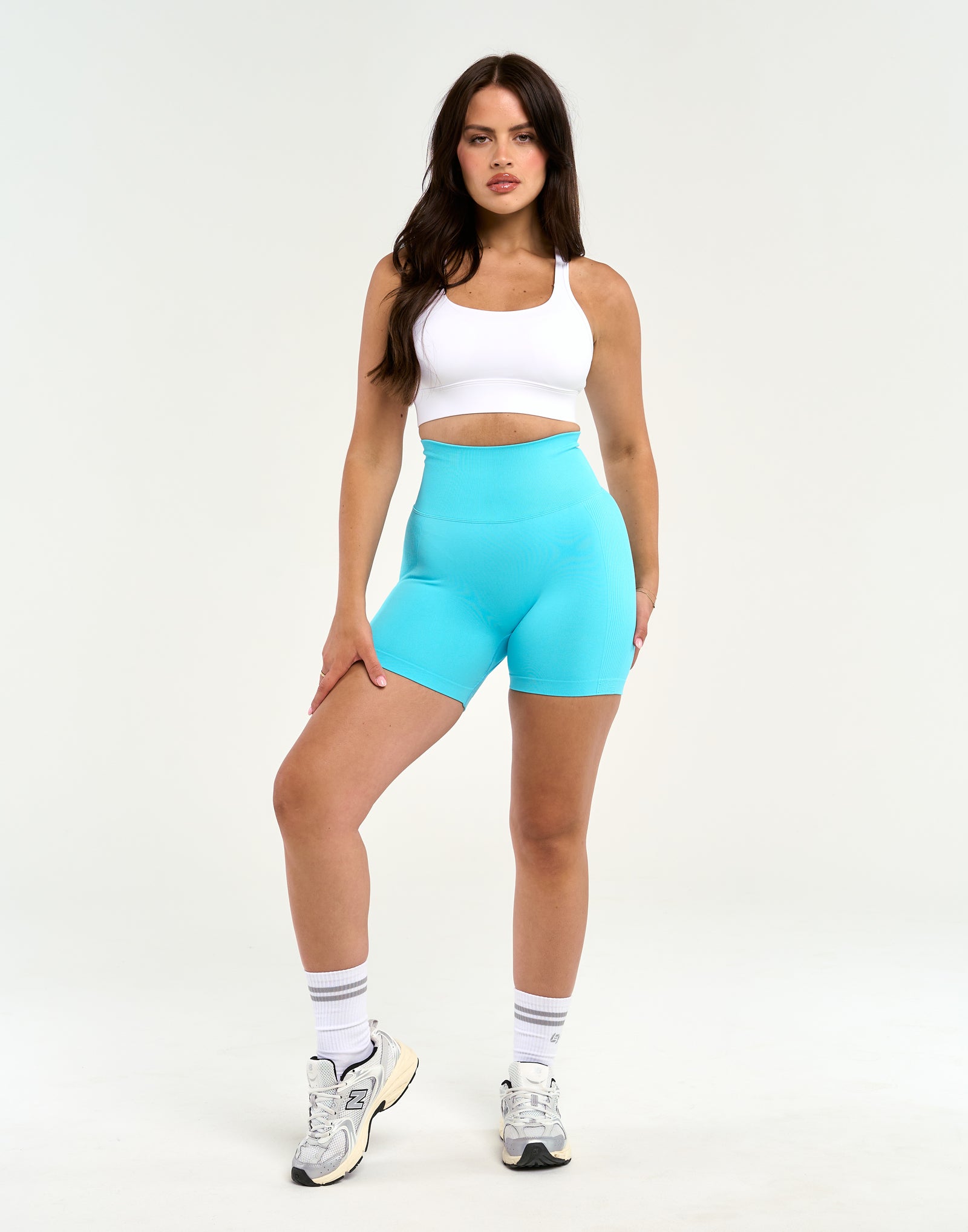 Arise Seamless Essential Shorts - Baby Blue