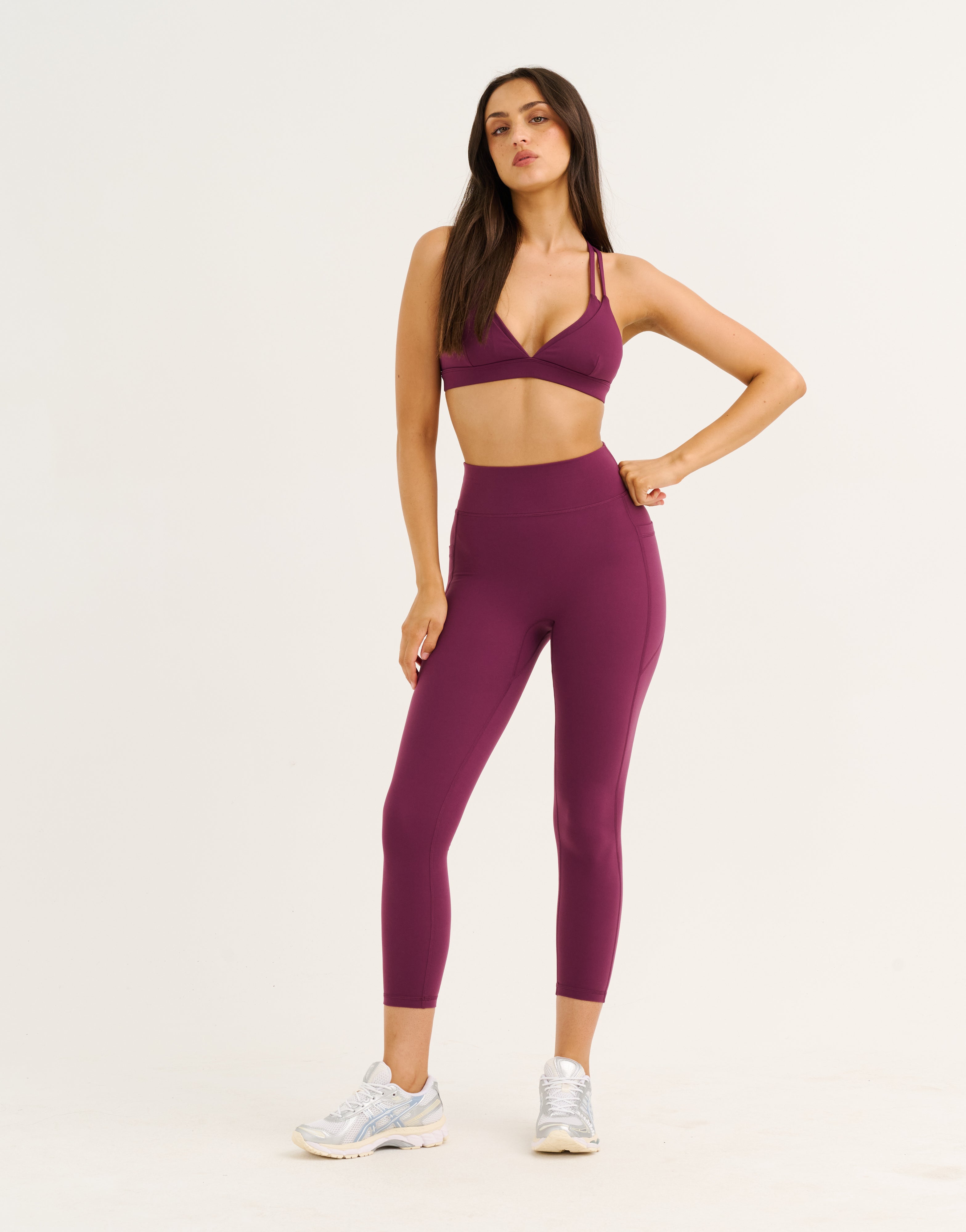 Ascend Pocket Leggings 23" - Blackberry