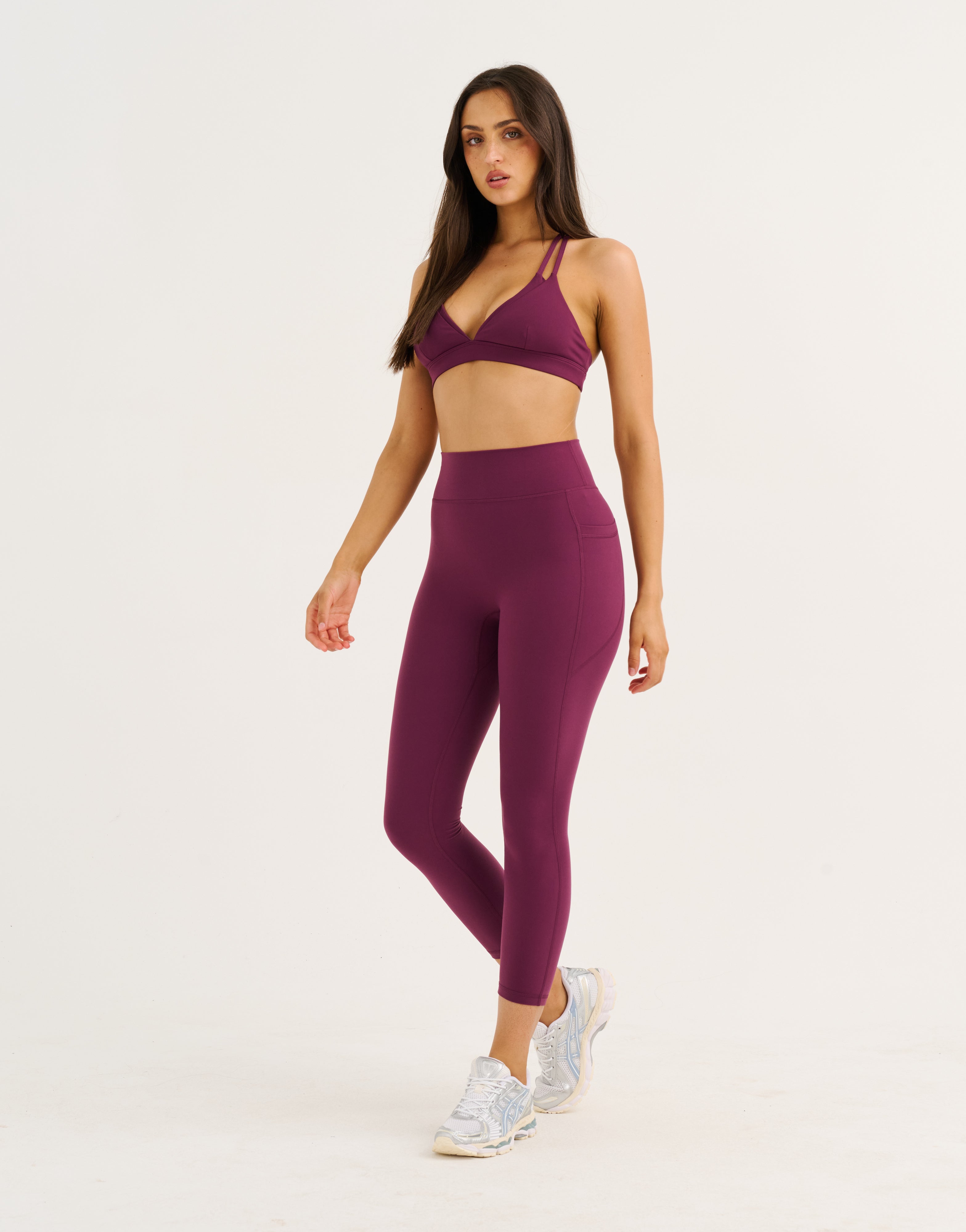 Ascend Pocket Leggings 23" - Blackberry