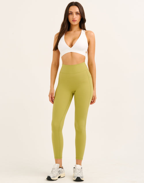 Ascend Pocket Leggings 25" - Olive