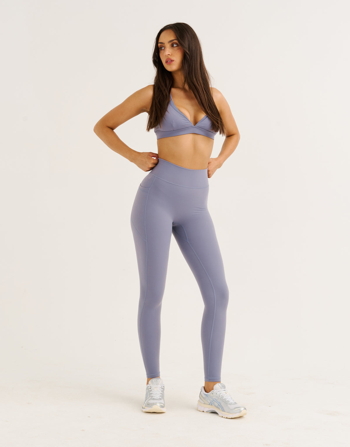 Ascend Pocket Leggings 28" - Washed Blue