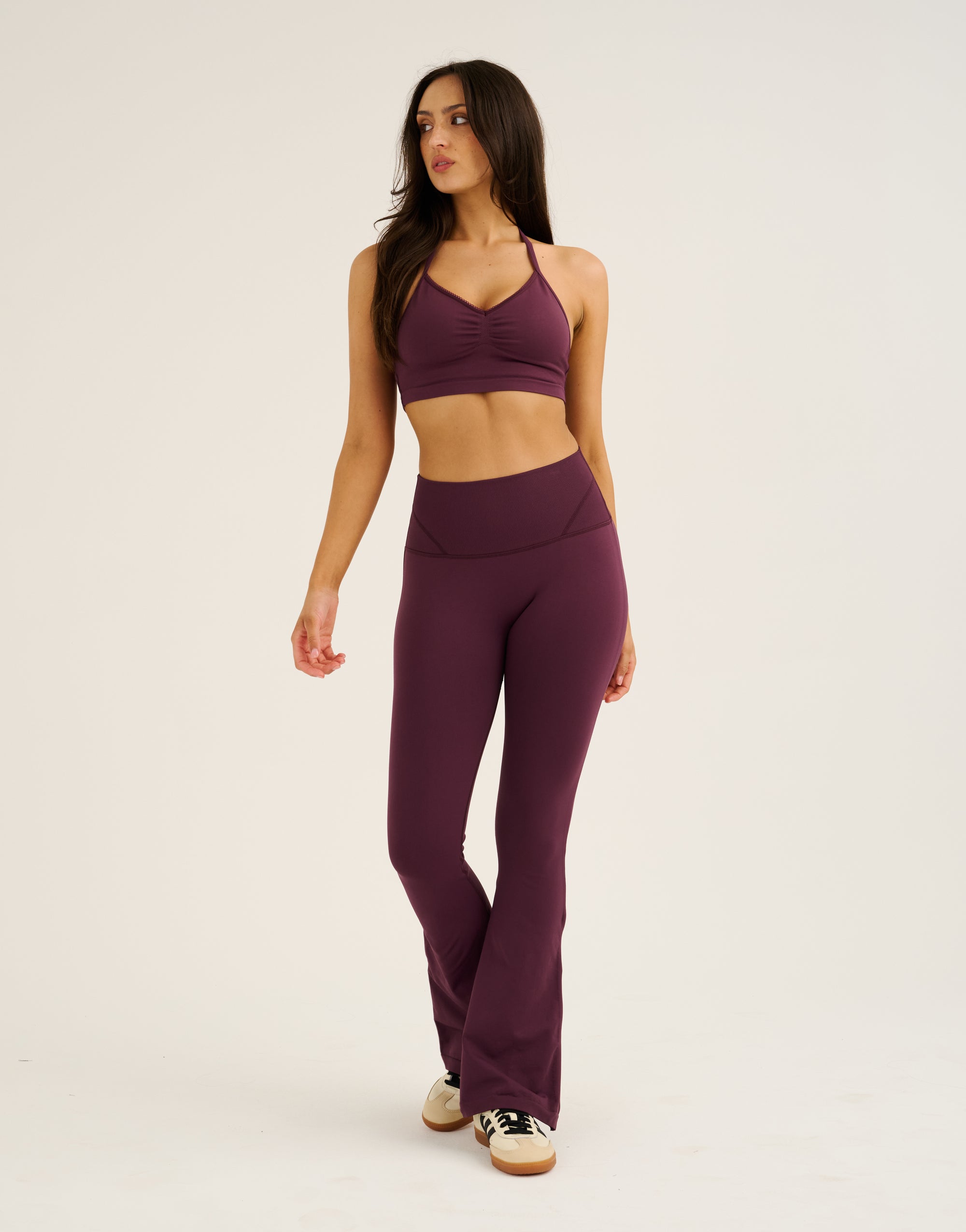 Pulse Flare Leggings - Blackberry