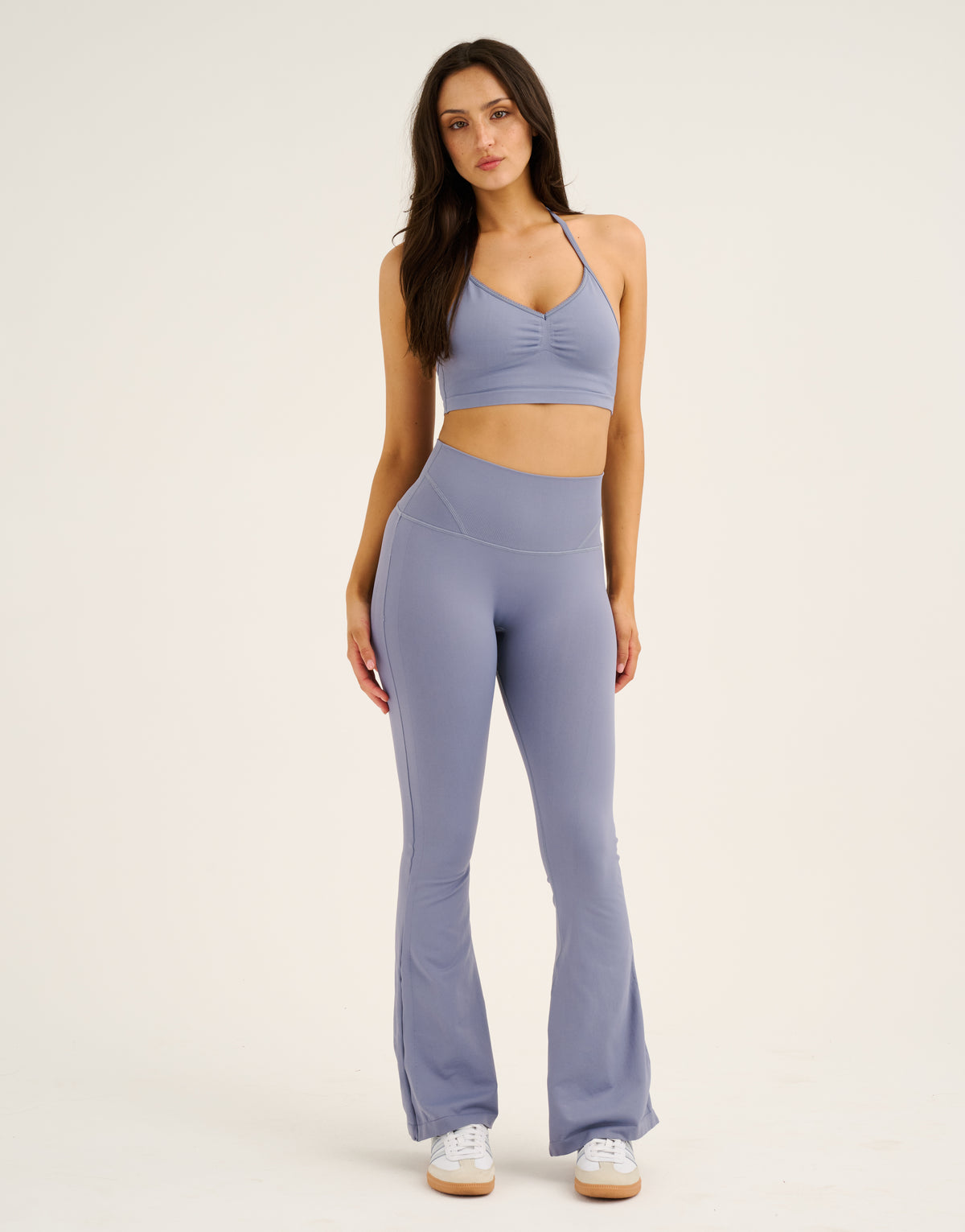 Pulse Invisible Scrunch Flare Leggings - Washed Blue