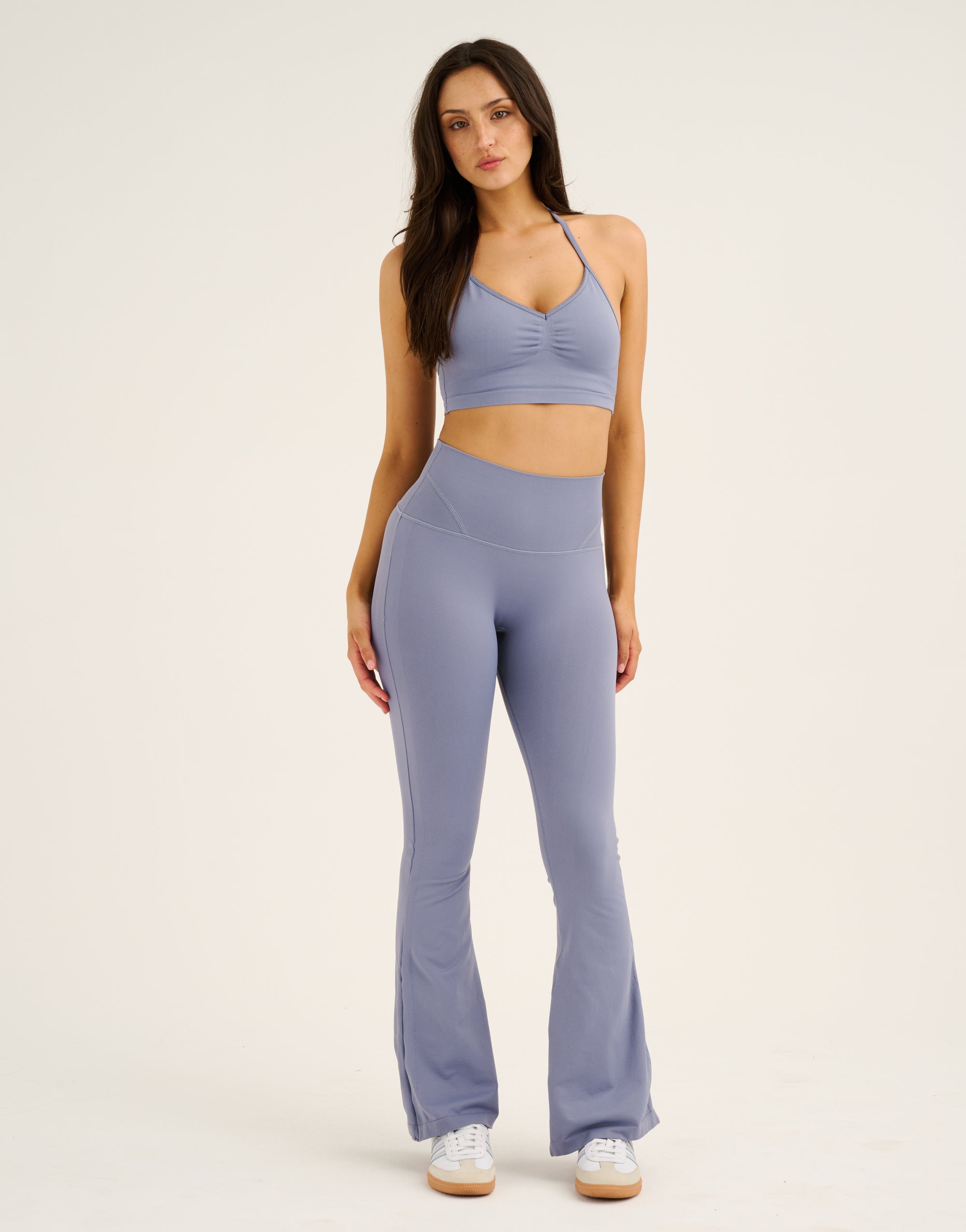 Pulse Flare Leggings - Washed Blue