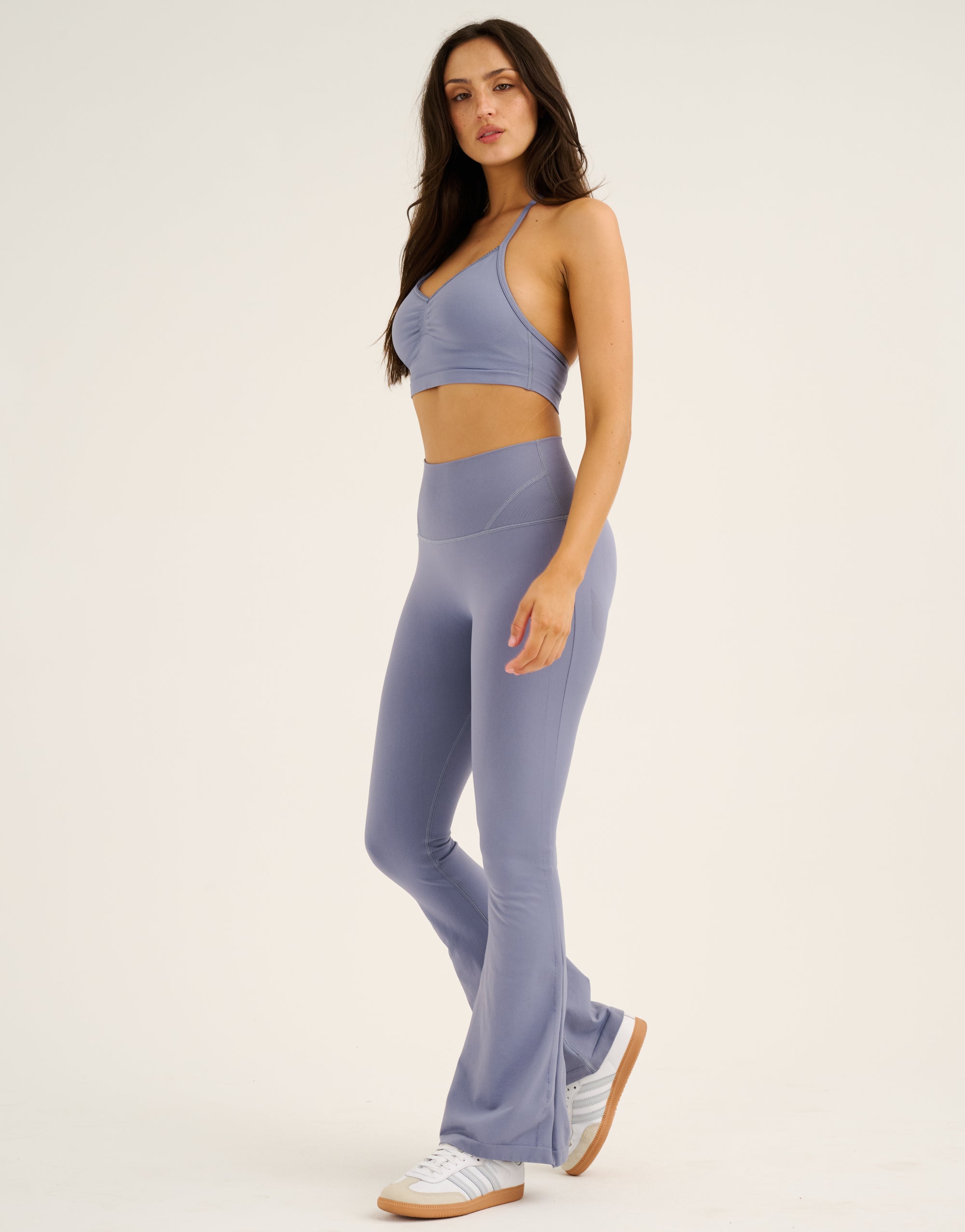 Pulse Flare Leggings - Washed Blue