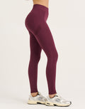 Arise Scrunch Mid-Waist Leggings - Blackberry