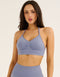 Pulse Halter Sports Bra - Washed Blue