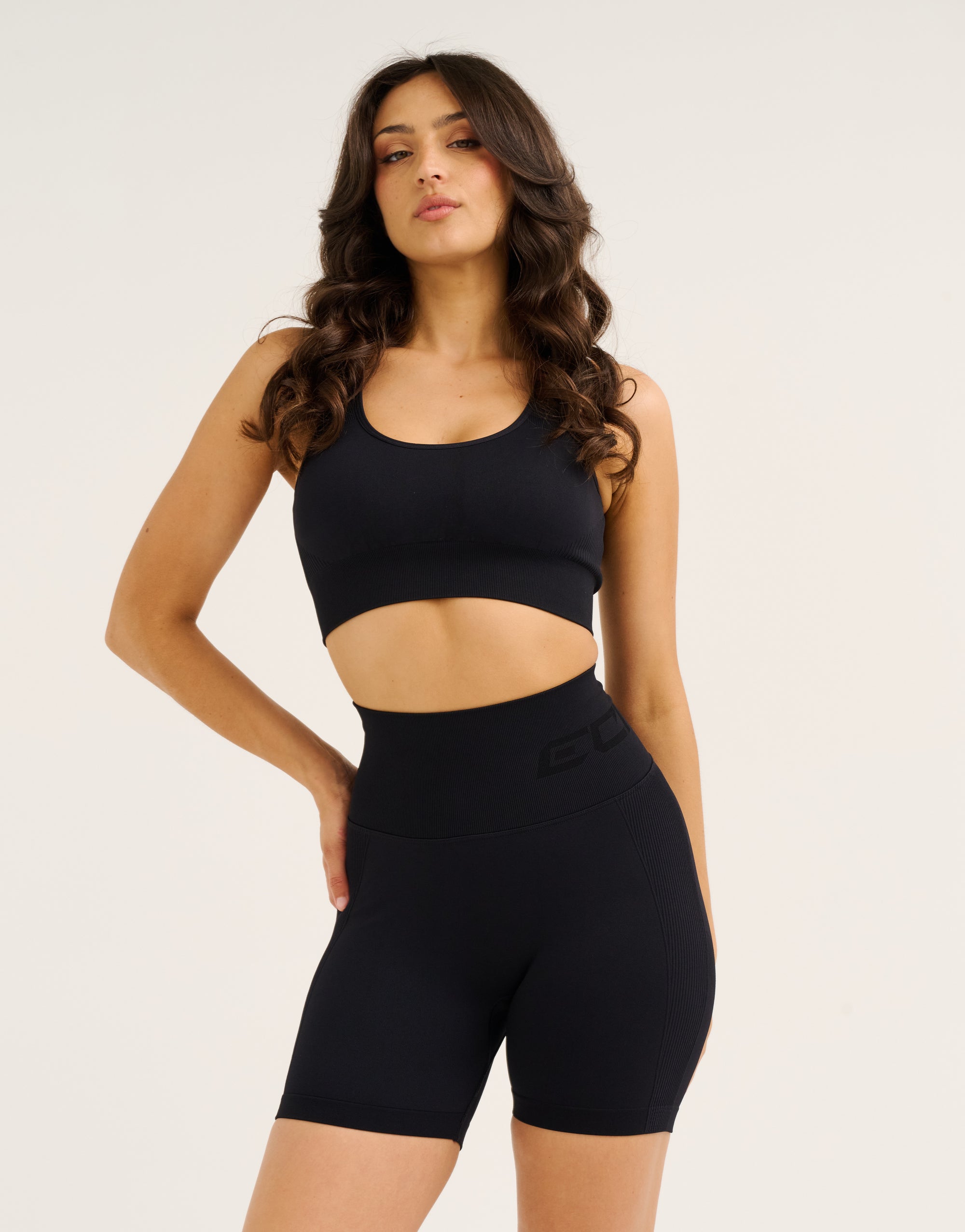 Arise Scrunch Shorts V2 - Stealth Black