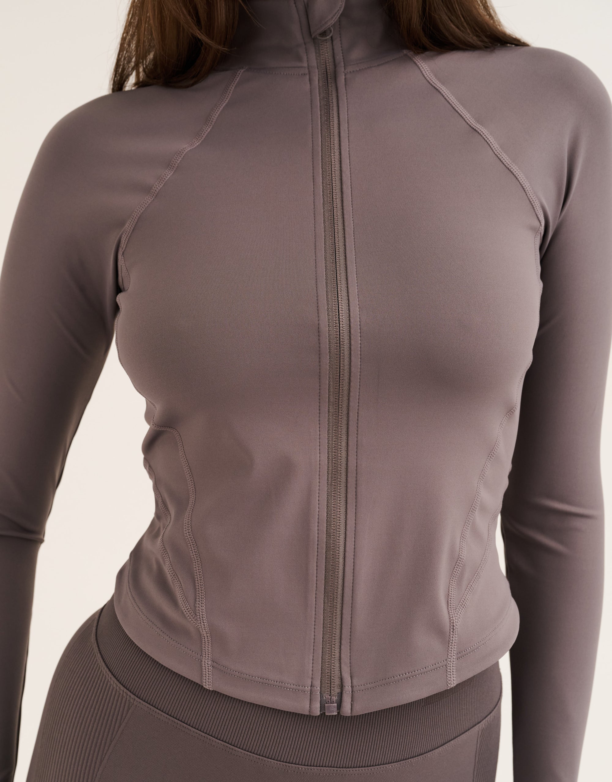 Athlete Crop Jacket - Slate