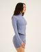 Athlete Crop Jacket - Washed Blue