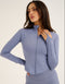 Athlete Crop Jacket - Washed Blue